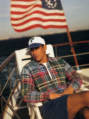 1990’s Rare Vintage Polo Ralph Lauren Tartan Zip Swing Jacket Windbreaker size M